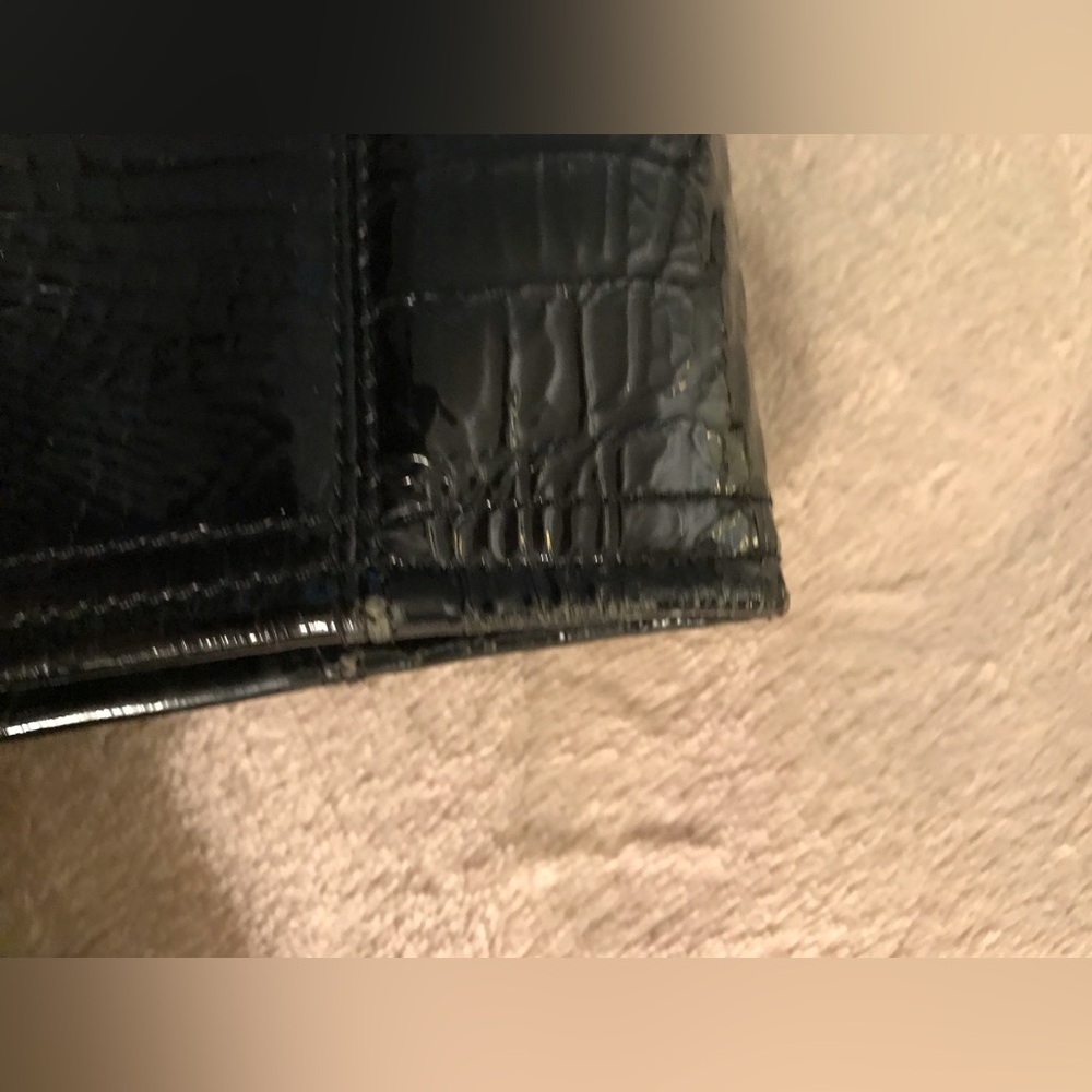 Brahmin Black Croc-Embossed Tote Bag - Picture 13 of 15